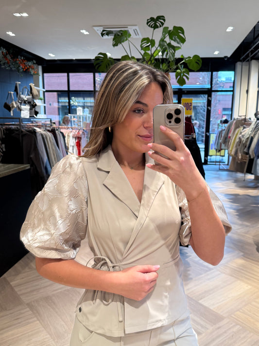 Triple Nine - Travel Blazer Léa Beige - 3910 - Peet kleding