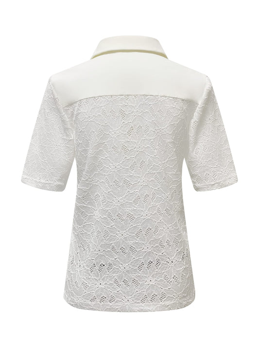 Triple Nine - Travel Top Merle Wit - 6948 - Peet kleding