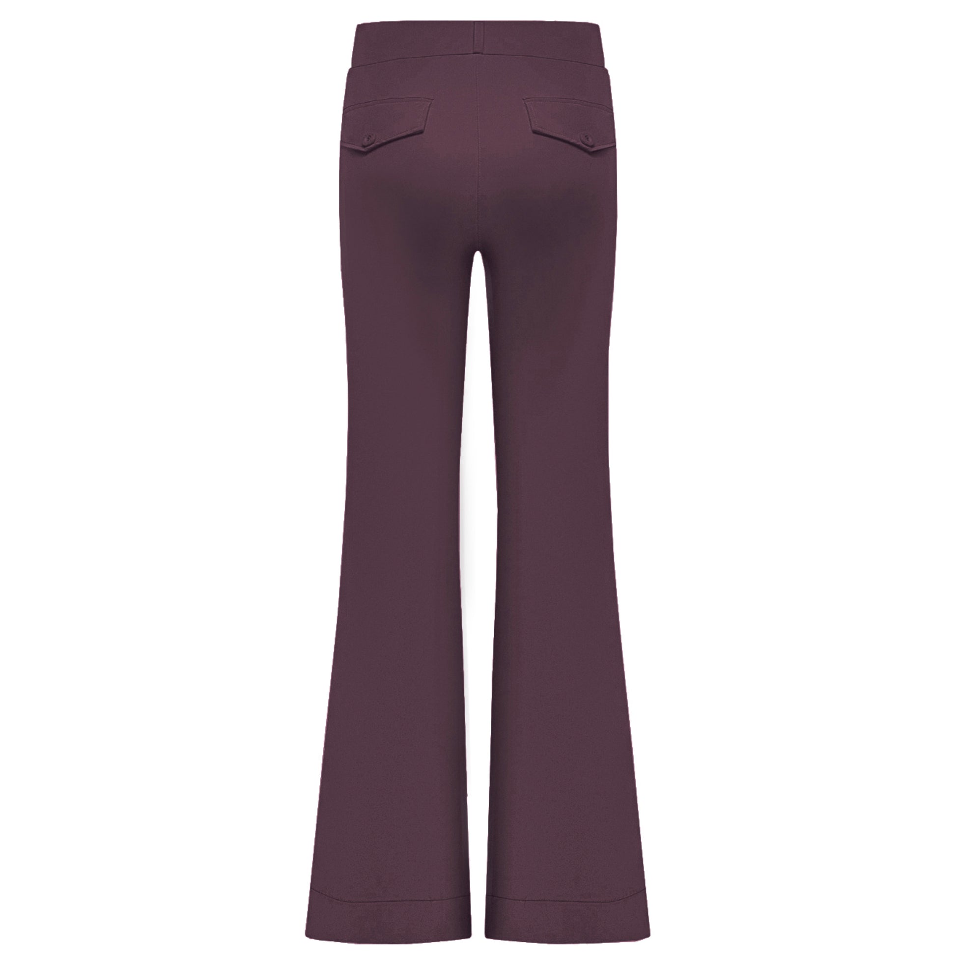 Triple Nine - Travel Broek Fleur Aubergine - 2301 - Peet kleding