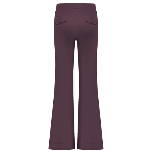 Triple Nine - Travel Broek Fleur Aubergine - 2301 - Peet kleding