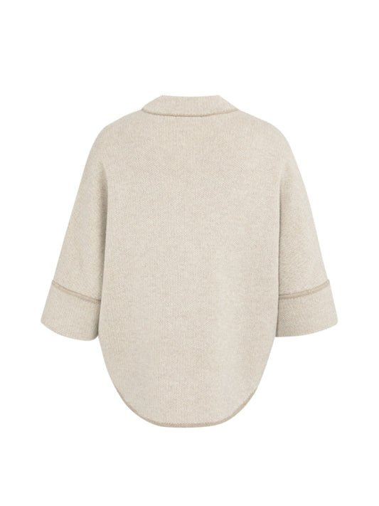 Yaya Gebreid Poncho Vest