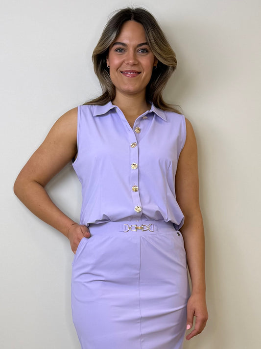 Triple Nine - Travel Blouse Marien Lila - 5932 - Peet kleding