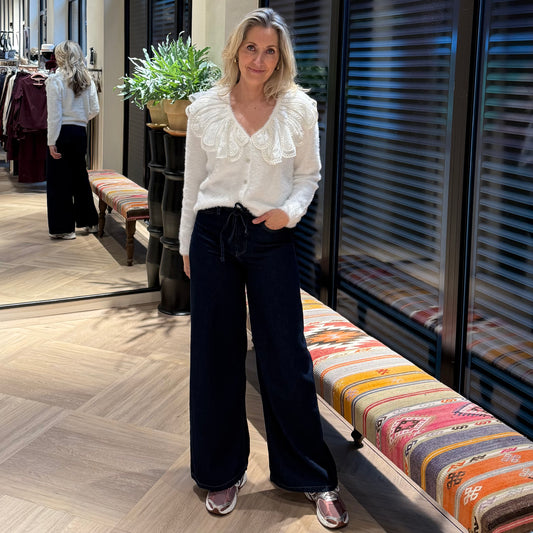 Ichi Jeans Berisel Blauw - Peet kleding