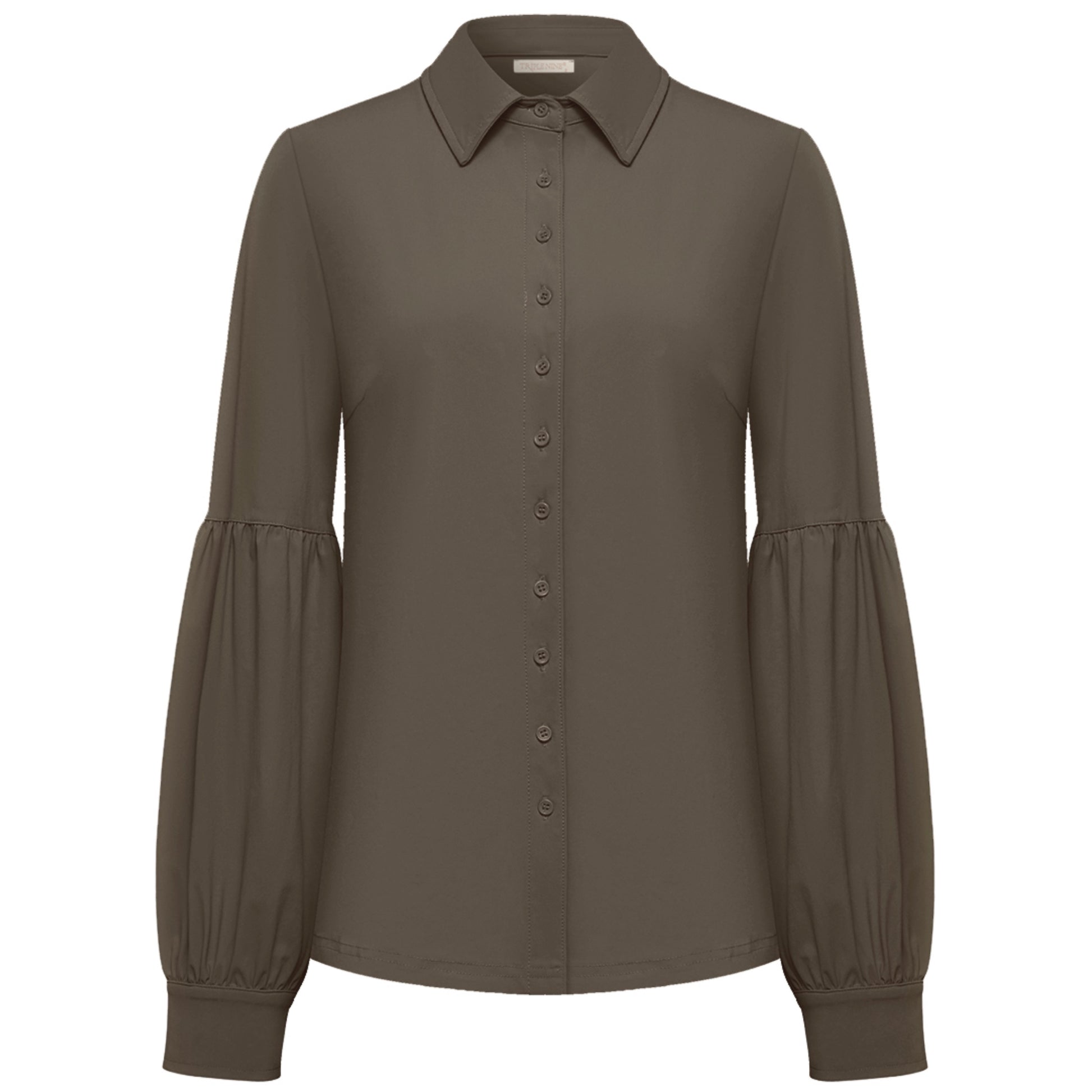 Triple Nine - Travel Blouse Marlies Taupe 1102 - Peet kleding