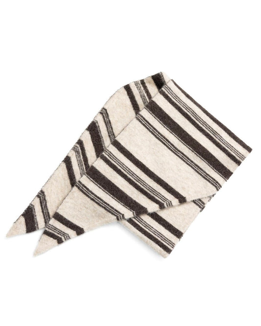 Yaya Gestreepte Sjaal Beige Brown - Peet kleding