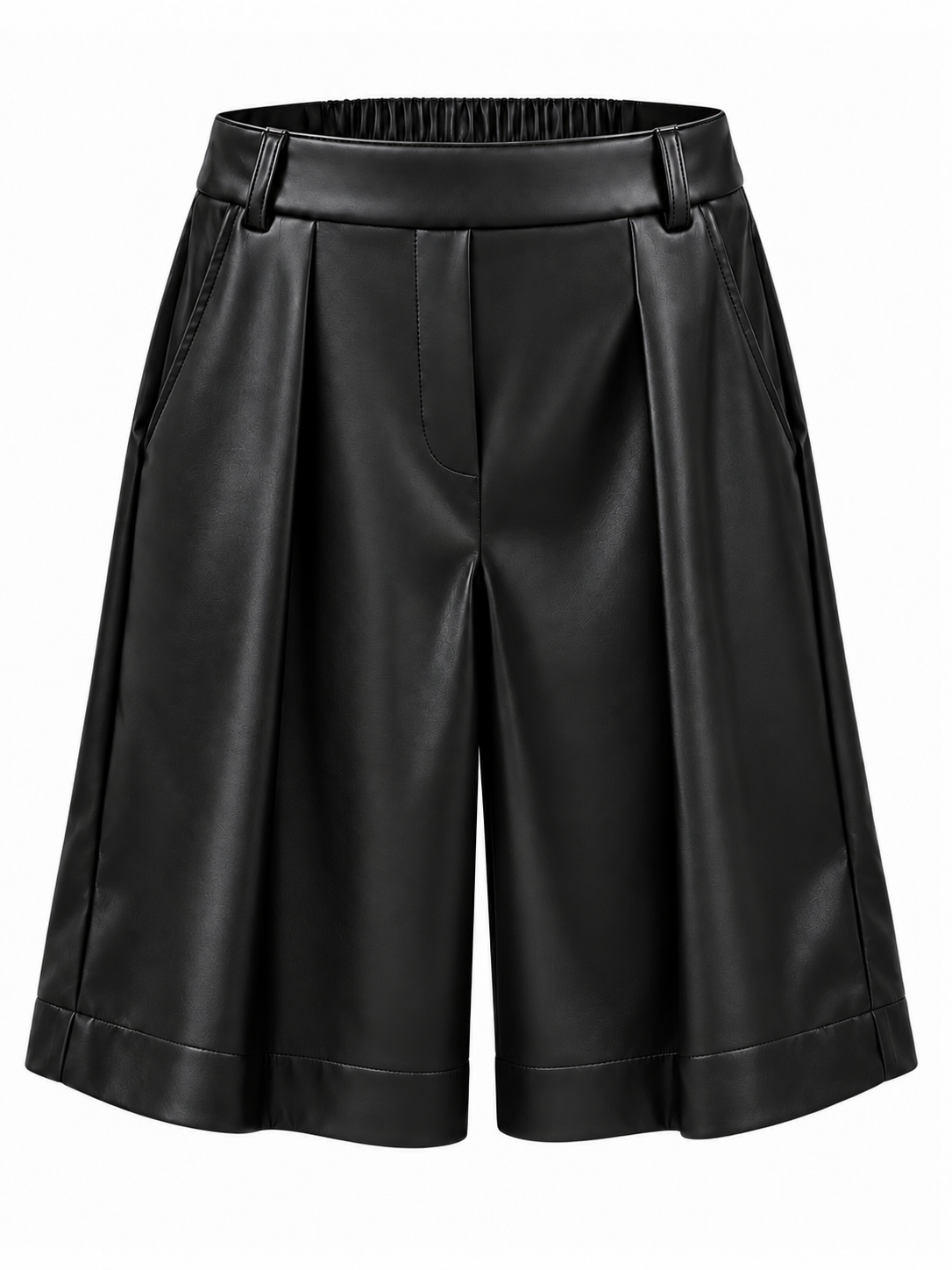Bermuda Carol PU Zwart - Peet kleding