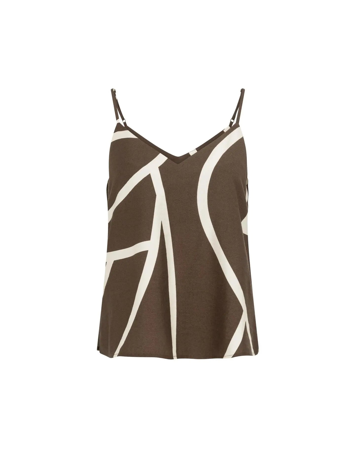 Yaya Top Print V Hals - Peet kleding