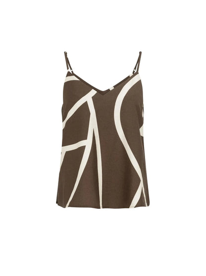 Yaya Top Print V Hals - Peet kleding