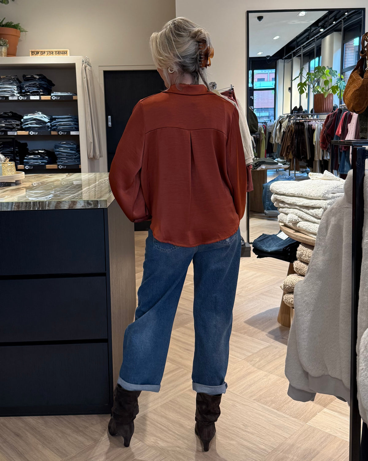 Blouse Danique Brique - Peet kleding
