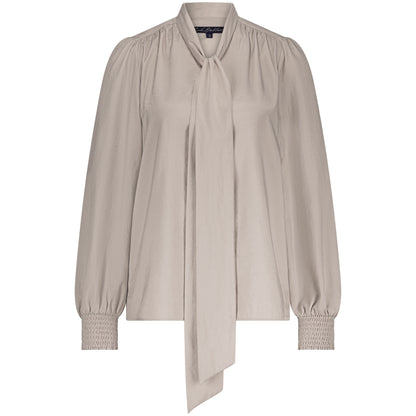 Red Button Blouse Bow Zand - Peet kleding