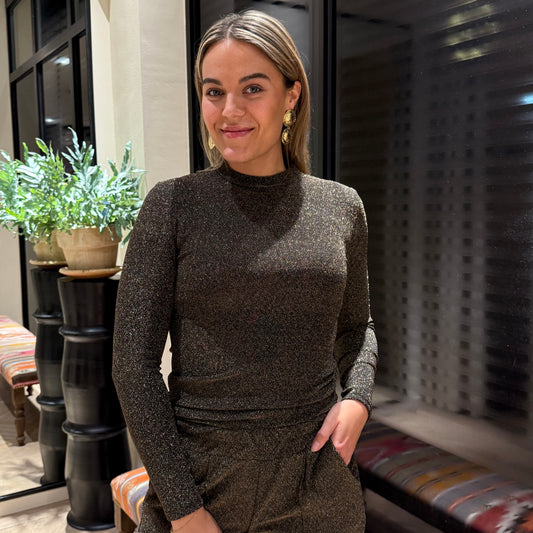 Azzurro Top Glam Goud - Peet kleding