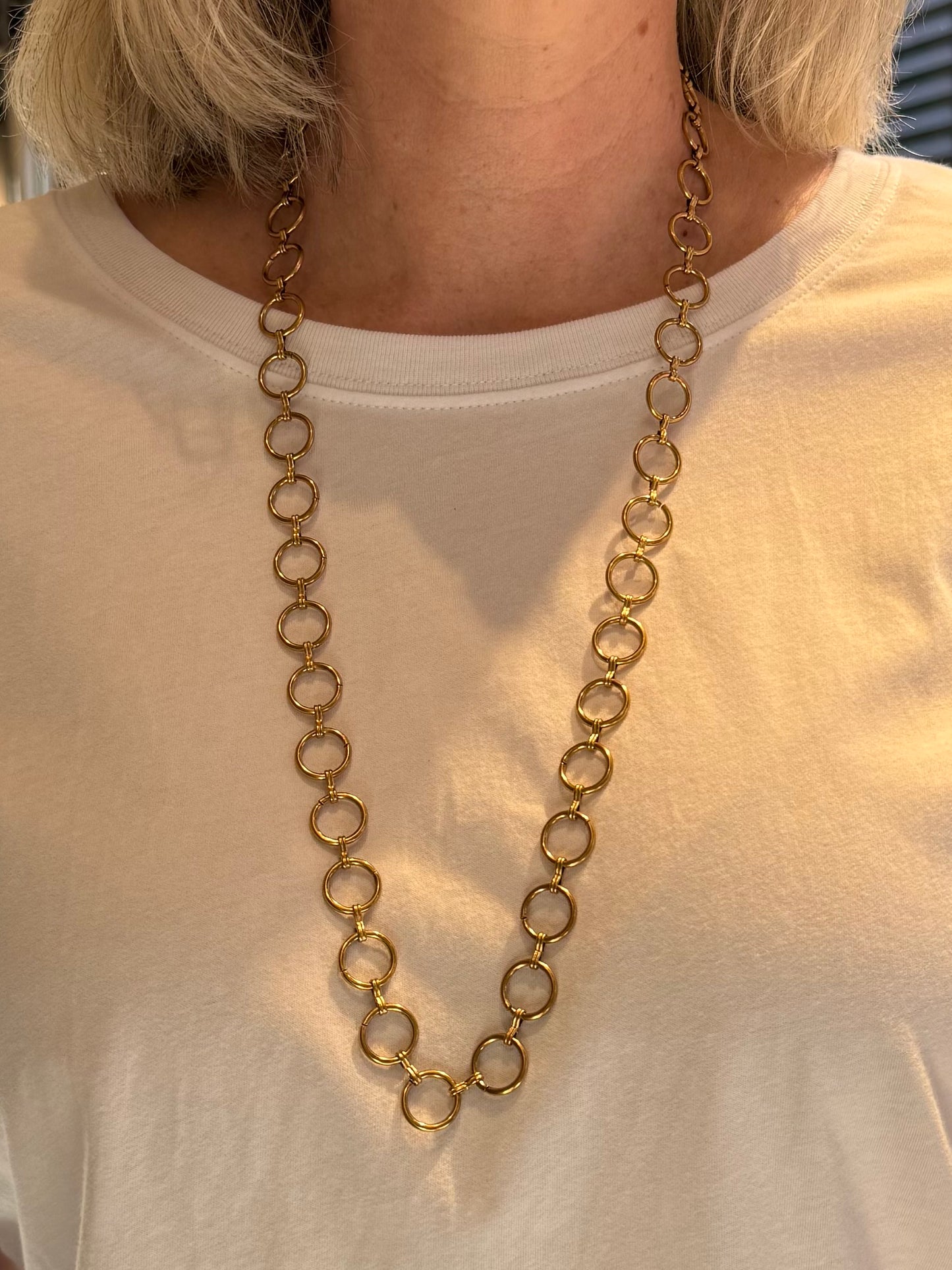 Ketting Circles Goud Lang - Peet kleding