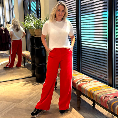 Ichi Broek Folavi Rood - Peet kleding