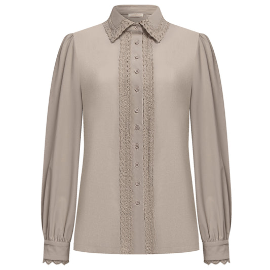 Triple Nine - Travel Blouse Coco Beige - 1103 - Peet kleding