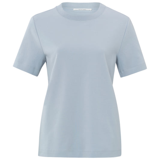 Yaya T-shirt Ice Blue Melange - Peet kleding