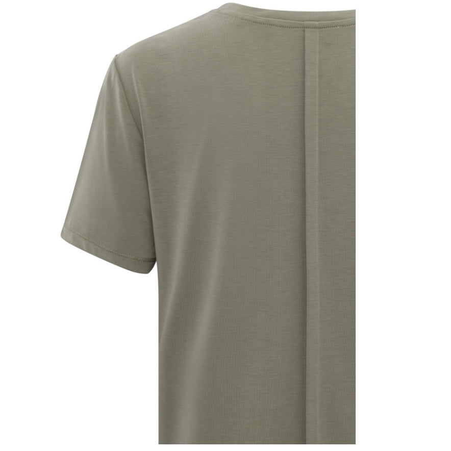 Yaya T-Shirt U-Hals Army - Peet kleding
