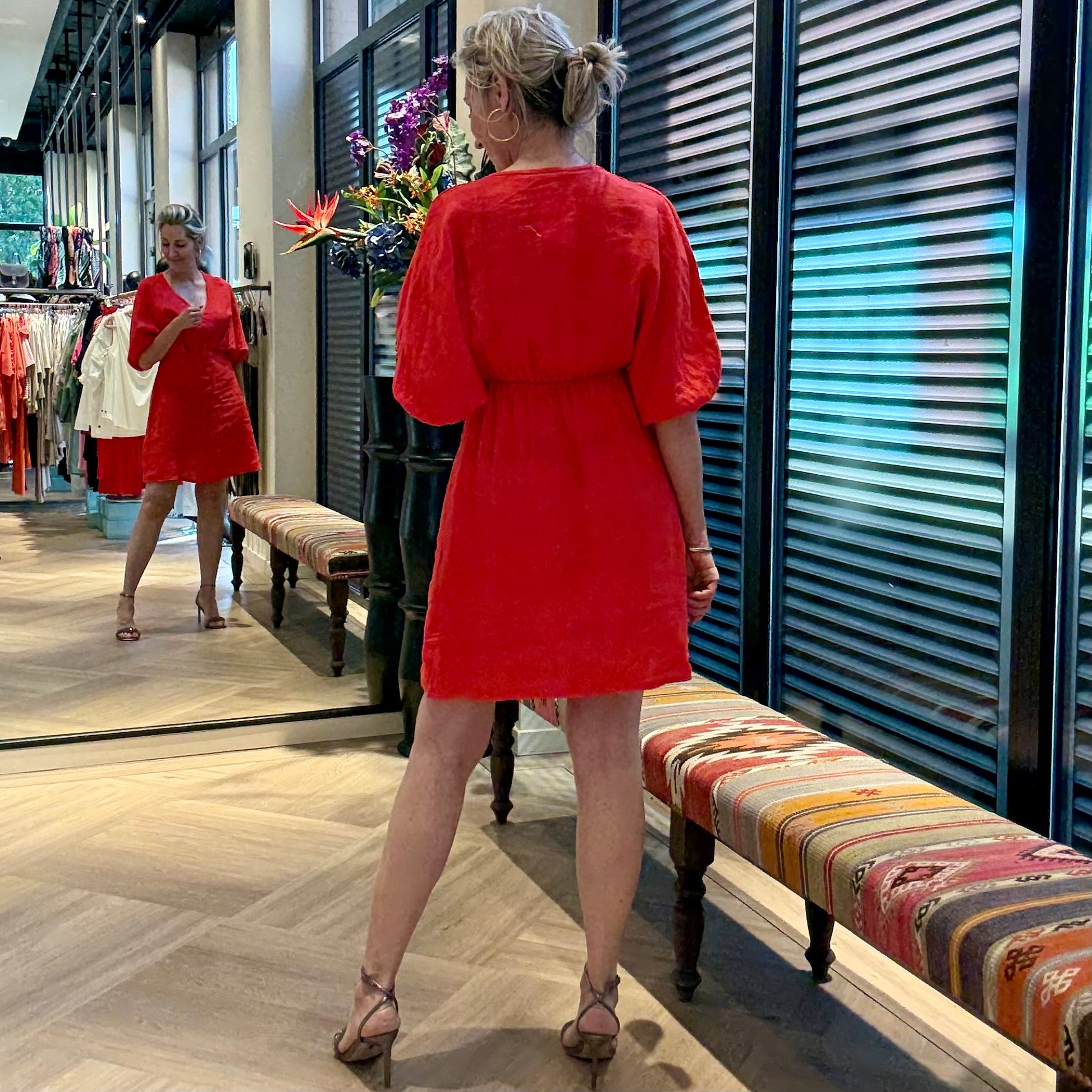 Jurk Suze Rood - Peet kleding