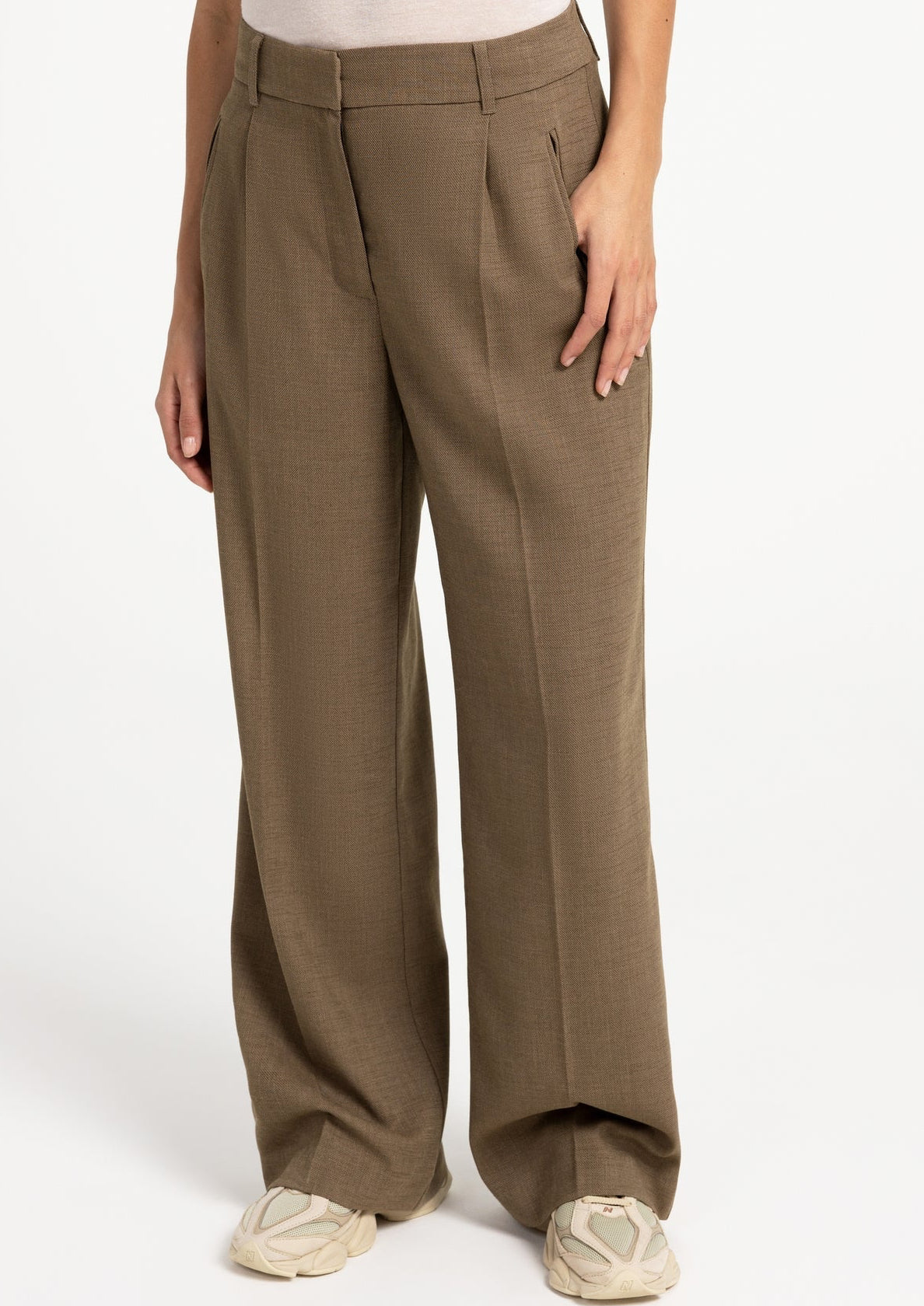 Yaya Broek Barrel Teak Brown - Peet kleding