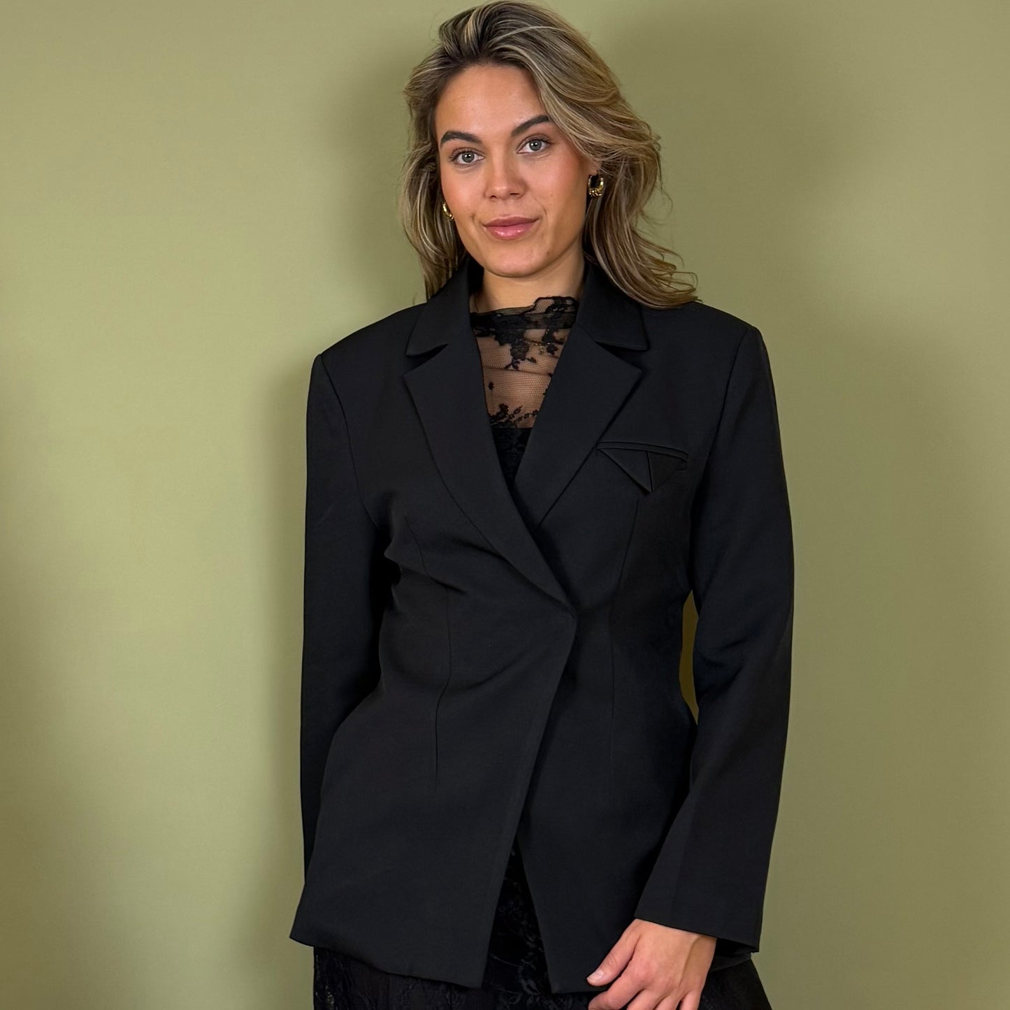 Ambika Blazer Zwart - Peet kleding