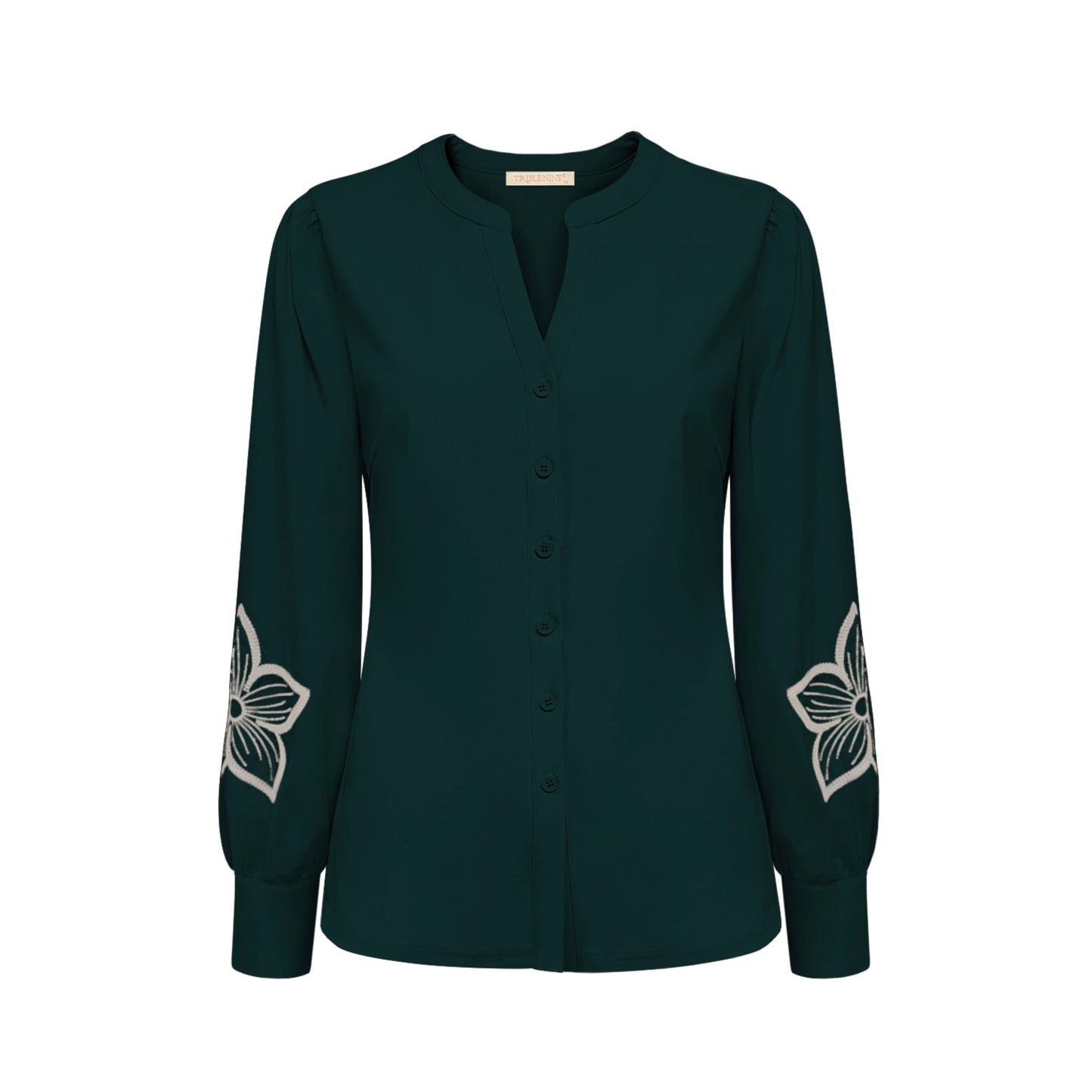 Triple Nine - Travel Blouse Jolie Groen - 5924 - Peet kleding