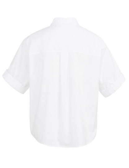 Yaya Blouse Korte Mouw Wit - Peet kleding