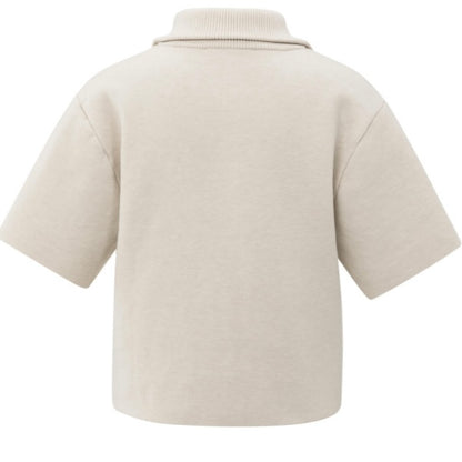Yaya Korte Mouw Ecru - Peet kleding