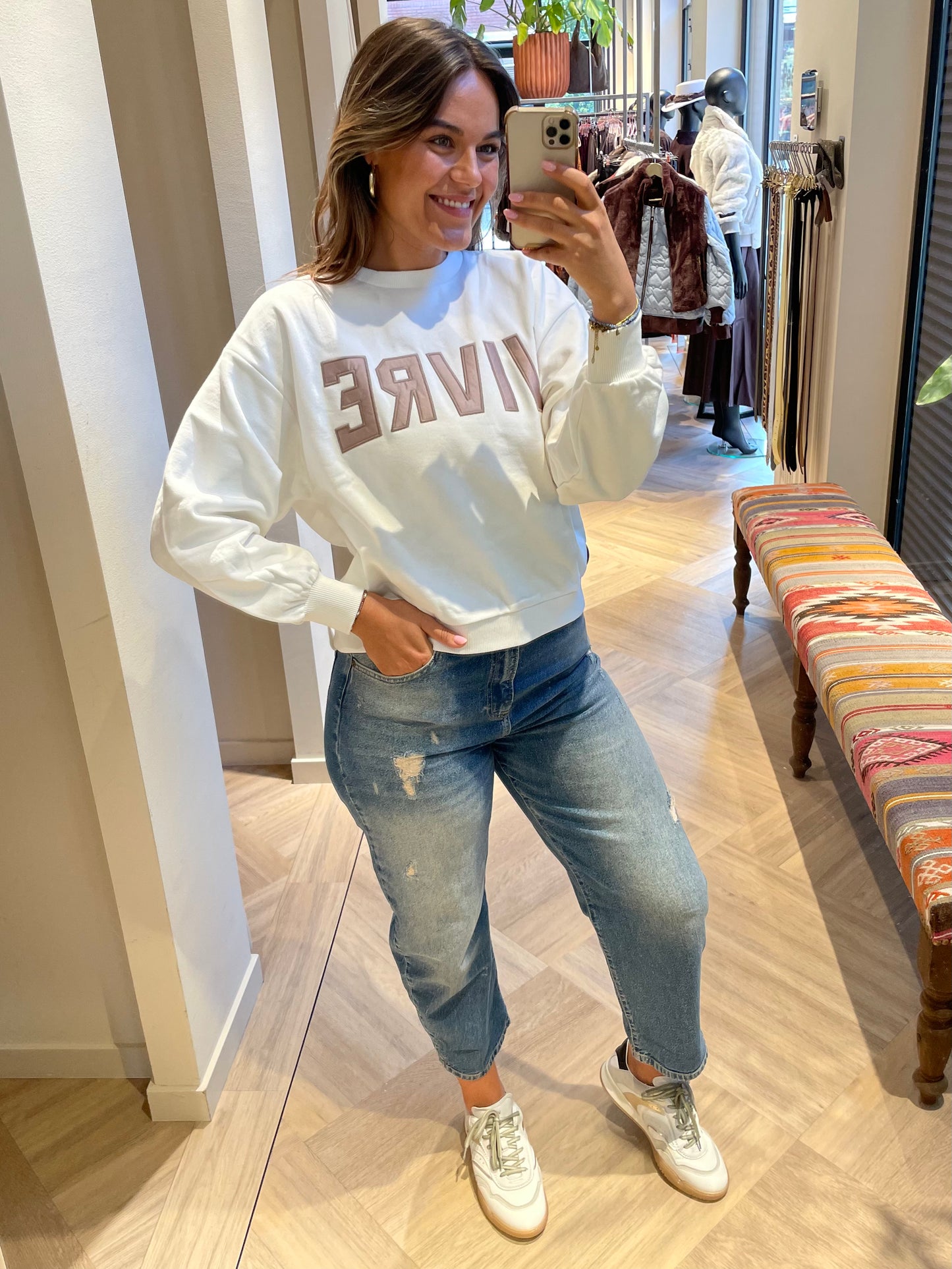 Zhrill Sweater Tera Offwhite - Peet kleding