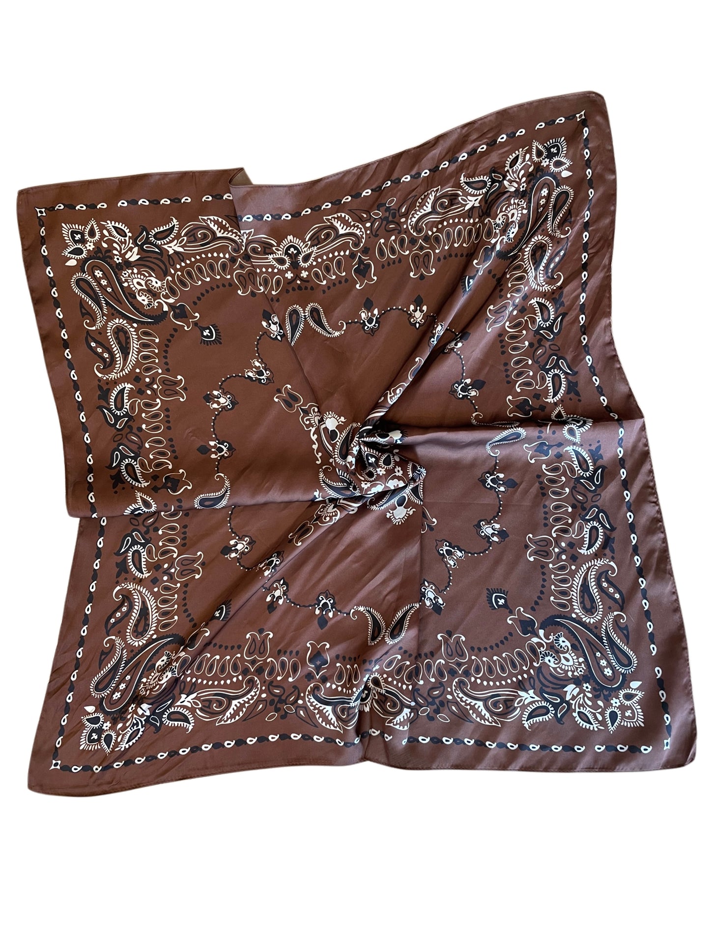 Sjaal Bandana Bruin Zwart
