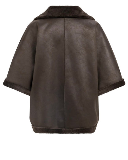 Yaya Faux Jas Reversible Delicio Brown - Peet kleding