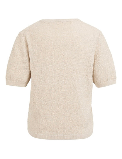 Yaya Trui Korte Mouw Beige - Peet kleding