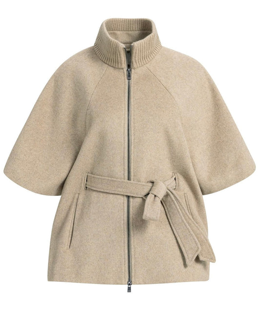 Yaya Ponchojas Cashmere Grey Melange - Peet kleding