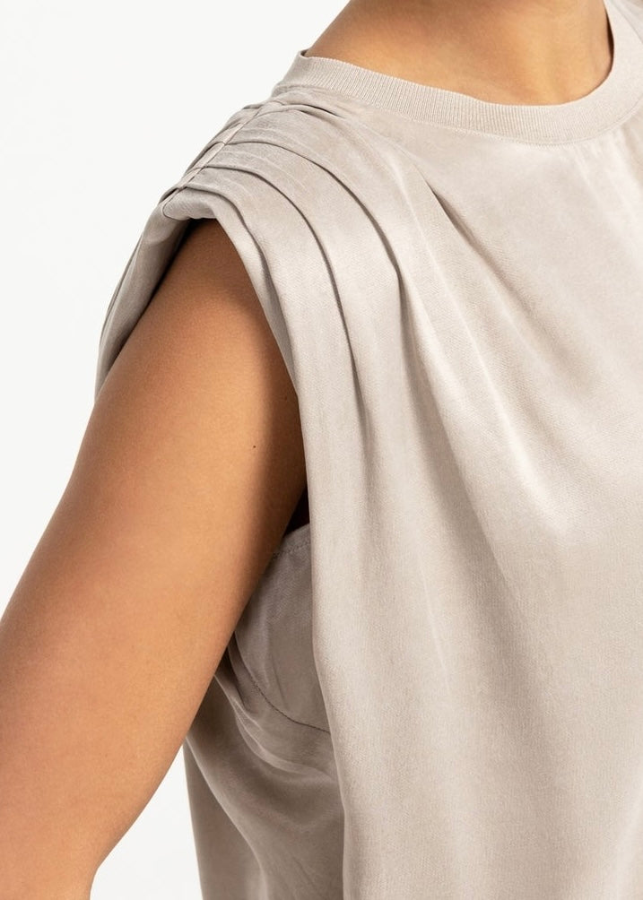Yaya Top Silk Cashmere Grey - Peet kleding
