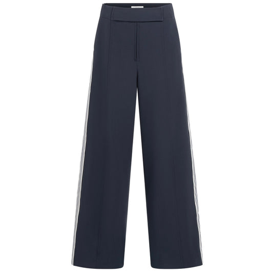 Yaya Hoge Broek Streep Blauw - Peet kleding