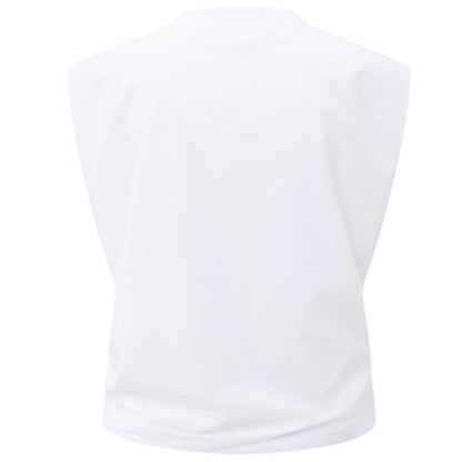Yaya Mouwloze Top Wit - Peet kleding