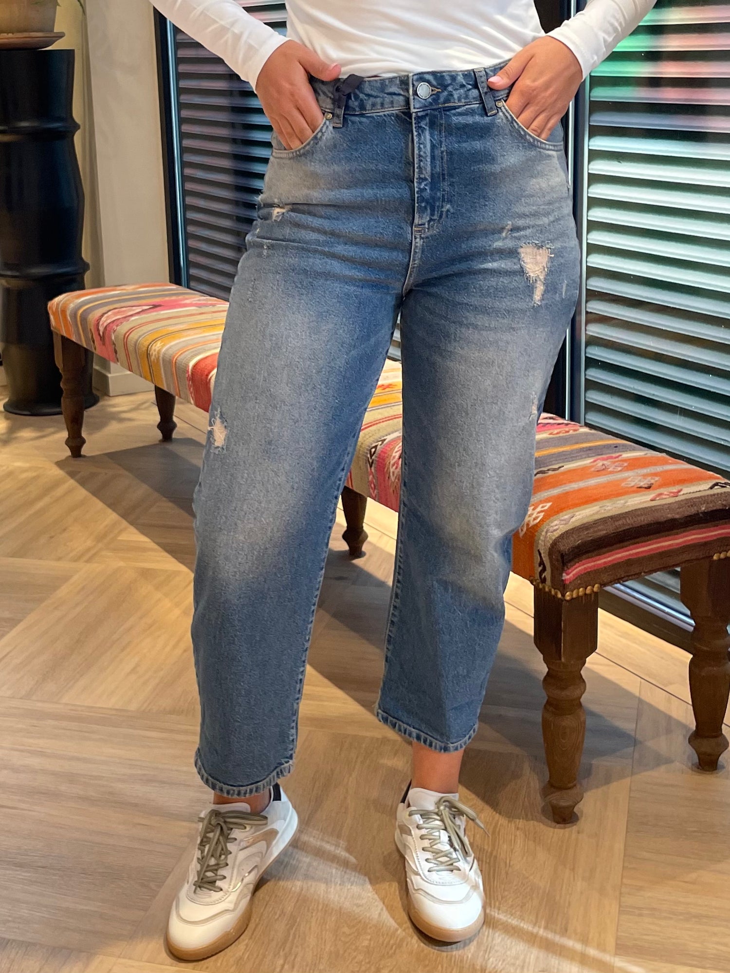 Zhrill Jeans Iza Blue Damaged - Peet kleding