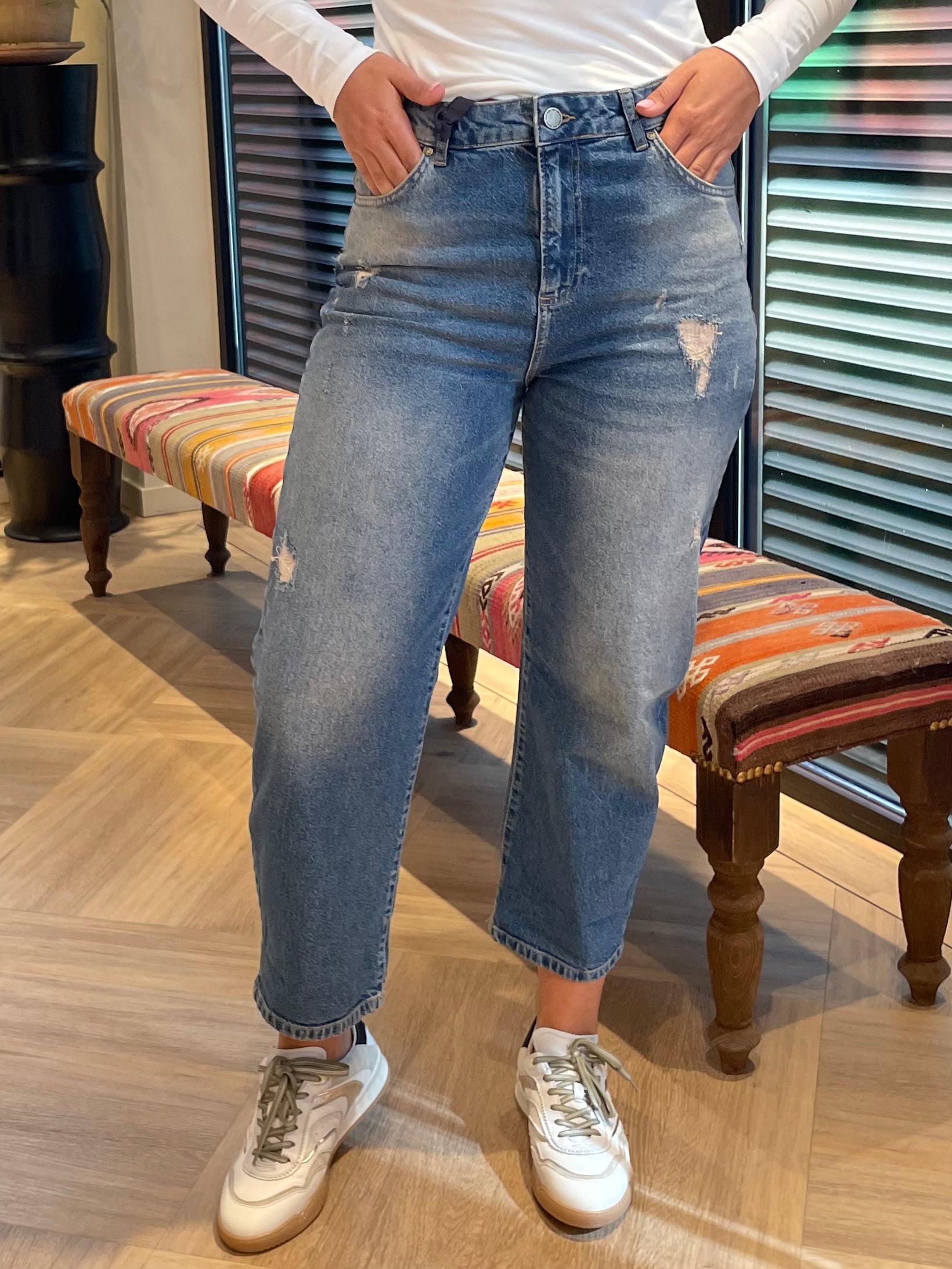 Zhrill Jeans Iza Blue Damaged - Peet kleding