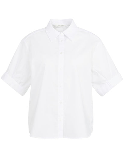 Yaya Blouse Korte Mouw Wit - Peet kleding