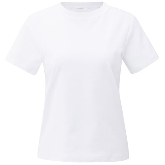 Yaya T-Shirt Stikdetail Wit - Peet kleding