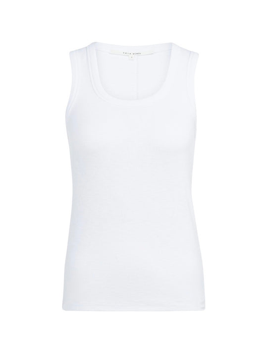 Yaya Singlet Rib Wit - Peet kleding
