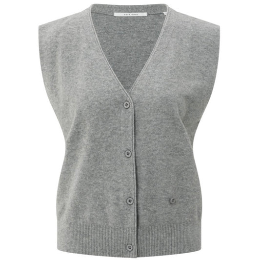 Yaya Gilet Mouwloos Grijs - Peet kleding