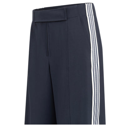 Yaya Hoge Broek Streep Blauw - Peet kleding