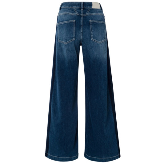 Yaya Wide Jeans Donkerblauw - Peet kleding