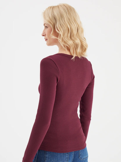 COJ Tee Dora Burgundy - Peet kleding