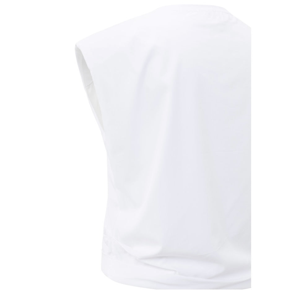 Yaya Mouwloze Top Wit - Peet kleding