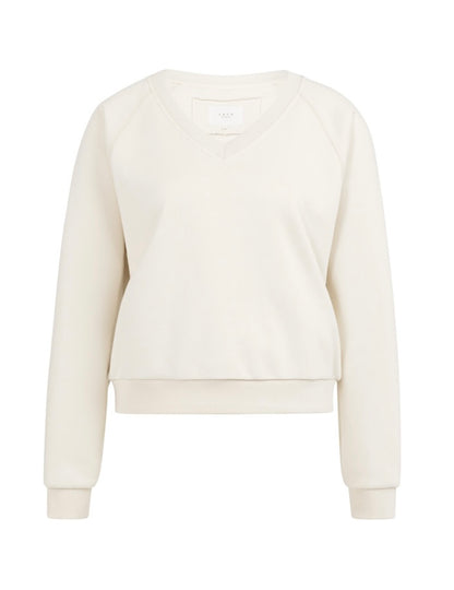 Yaya Sweater V-hals Ecru - Peet kleding