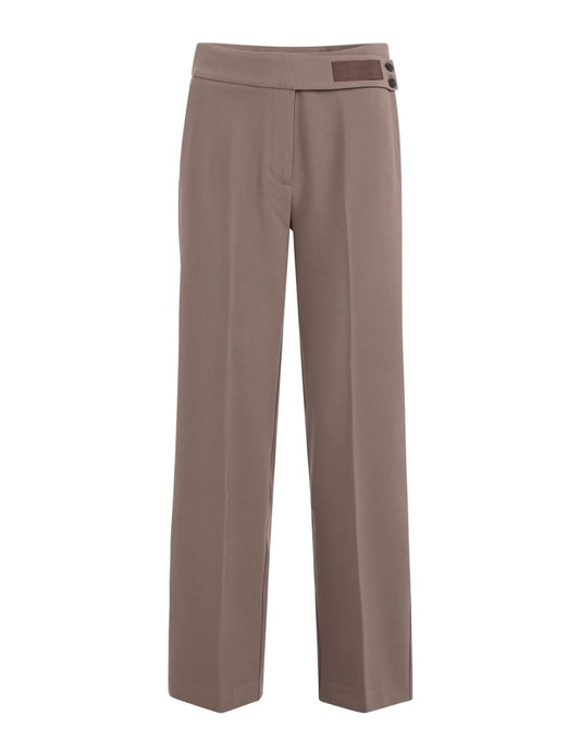 Yaya Rechte Pantalon Taupe - Peet kleding