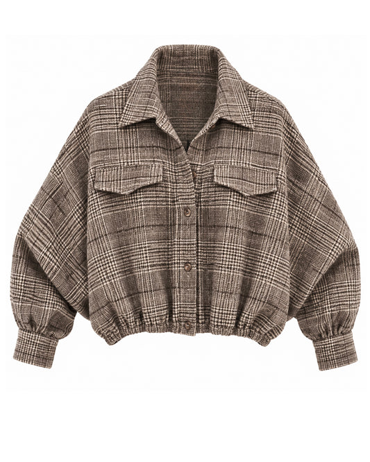 Blouson Bomber Ruit Bruin