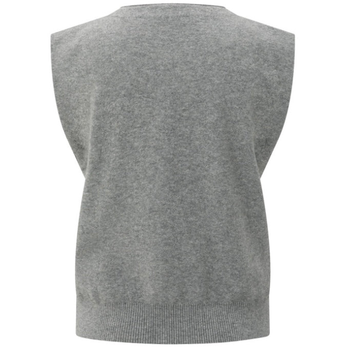 Yaya Gilet Mouwloos Grijs - Peet kleding