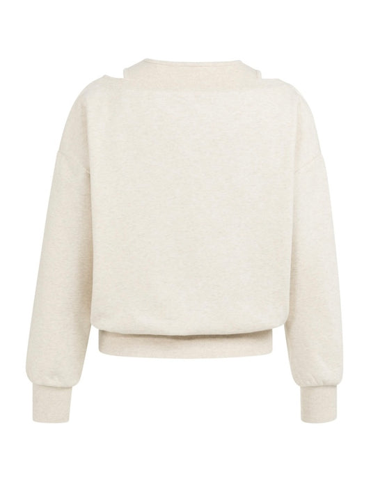 Yaya Sweater Double Ecru Melee - Peet kleding