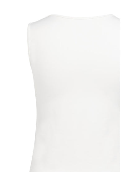 Yaya Singlet Ronde V-hals Wit - Peet kleding